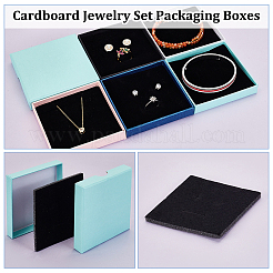 20Pcs 5 Colors Cardboard Jewelry Set Packaging Boxes&nbsp;CON-GA0001-20