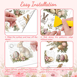3 Sheets 3 Styles PVC Waterproof Decorative Stickers&nbsp;DIY-WH0404-593