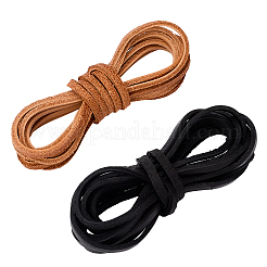4 Bags 2 Colors Cowhide Leather Cord&nbsp;WL-GF0001-12