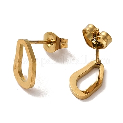 PVD Vacuum Plating 304 Stainless Steel Stud Earrings&nbsp;EJEW-Z040-53G