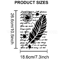 1 Set PET Hollow Out Drawing Painting Stencils&nbsp;DIY-MA0003-27