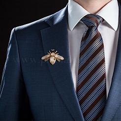 4Pcs 4 Colros Rhinestone Bee Brooch Pin&nbsp;JEWB-HY0001-03