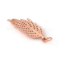 Brass Micro Pave Cubic Zirconia Pendants&nbsp;KK-I672-11