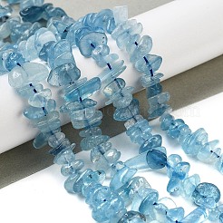 Natural Aquamarine Chip Beads Strands&nbsp;G-E271-96