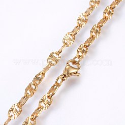 304 Stainless Steel Mariner Link Chain Necklaces&nbsp;X-NJEW-P226-04G