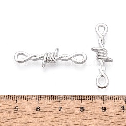 Zinc Alloy Barbed Wire Links Connector Charms&nbsp;TIBE-N016-01P