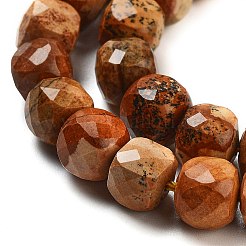 Natural Picture Jasper Beads Strands&nbsp;G-H028-A06-01