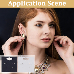 2 Bags 2 Colors Paper Earring Display Cards&nbsp;CDIS-CN0001-04