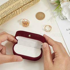 1Pc Rectangle Velvet Couple Rings Box&nbsp;CON-BBC0001-20A