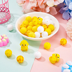 33Pcs 5 Styles Silicone Beads&nbsp;FIND-TA0010-85