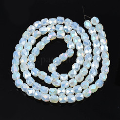 Electroplate Glass Beads Strands&nbsp;EGLA-N002-13-A14