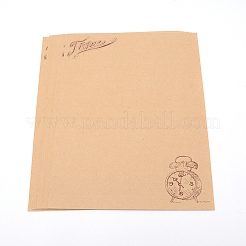 Kraft Paper Letter Paper&nbsp;DIY-WH0204-56