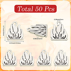 50Pcs Tibetan Style Alloy Pendants&nbsp;FIND-SC0020-84