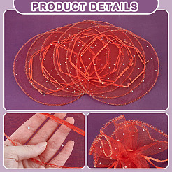 100Pcs Organza Bags&nbsp;ABAG-NB0002-12D