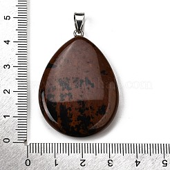 Natural Mahogany Obsidian Pendants&nbsp;G-F820-14P-16