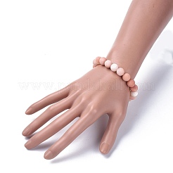 Natural Jade Beads Stretch Bracelets&nbsp;BJEW-JB04173-18