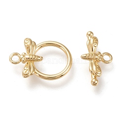 Brass Toggle Clasps&nbsp;KK-F820-06G