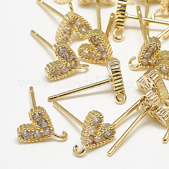 Brass Ear Studs&nbsp;X-KK-S347-146