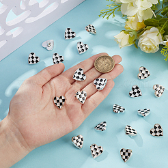 Plastic Enamel Shank Buttons&nbsp;BUTT-NB0002-17B