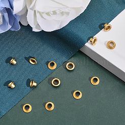 Brass Grommet Eyelet Findings&nbsp;KK-WH0058-15