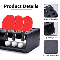 1 Bag Bamboo Table Tennis Racket Storage Rack&nbsp;AJEW-DC0003-82