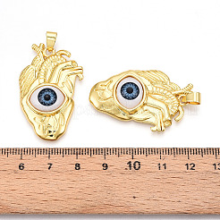 Brass Resin Pendants&nbsp;KK-T070-98
