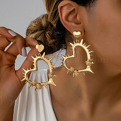 Punk Zinc Alloy Dangle Stud Earrings&nbsp;WGD424D-01