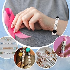 56Pcs Letter & Number Theme Silicone Beads Sets&nbsp;SIL-PH0001-32