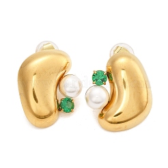 304 Stainless Steel Stud Earrings&nbsp;EJEW-R020-01G-02