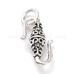 Tibetan Style Alloy S-Hook Clasps&nbsp;PALLOY-P224-25AS