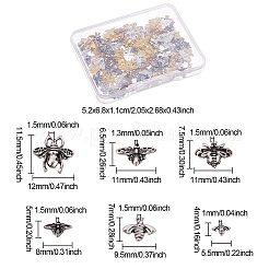 144Pcs 24 Styles Alloy Nail Art Charms&nbsp;MRMJ-OC0002-98