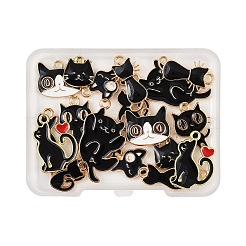 20Pcs 10 Styles Alloy Enamel Pendants&nbsp;ENAM-FP0002-95