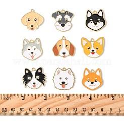 18Pcs 9 Styles Alloy Enamel Pendants&nbsp;ENAM-FS0003-63