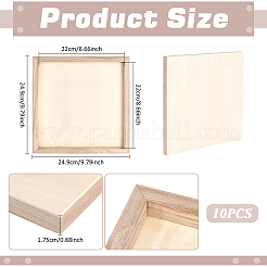Wooden Clay Picture Frame&nbsp;WOCR-WH0004-024