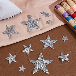 28Pcs 4 Styles Plastic Clothing Patches&nbsp;FIND-GF0008-93AS