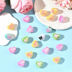 20Pcs UV Plated Opaque Acrylic Beads&nbsp;PACR-YW0001-53