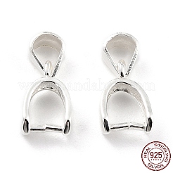 925 Sterling Silver Ice Pick Pinch Bails&nbsp;STER-Z001-121S-02