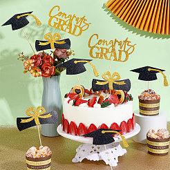 Paper Graduation Party Centerpiece Sticks&nbsp;DIY-WH0588-94C