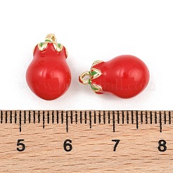 Brass Enamel Pendants&nbsp;KK-CBA6818-08G