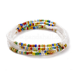 Glass Seed Beaded Elastic Waist Bead Chains&nbsp;NJEW-C00021-02