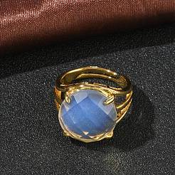 Brass Cuff Open Rings&nbsp;RJEW-D347-05G