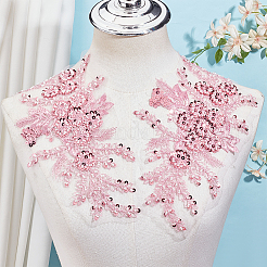 3D Flower Polyester Embroidery Sew on Appliques&nbsp;DIY-WH20010-35B-02