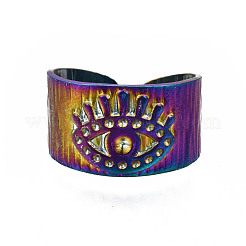 Evil Eye Lucky Cuff Rings&nbsp;RJEW-N038-011