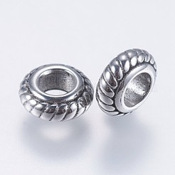 304 Stainless Steel European Beads&nbsp;STAS-I069-04AS