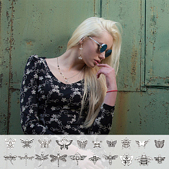 100Pcs 20 Styles Tibetan Style Alloy Pendants&nbsp;FIND-UN0010-15