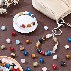 80Pcs 10 Colors Resin European Beads&nbsp;RESI-SP0001-68