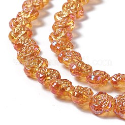 Electroplate Glass Beads Strands&nbsp;EGLA-L040-FR01