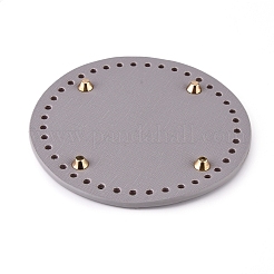 PU Leather Flat Round Bag Bottom&nbsp;FIND-WH0056-07I