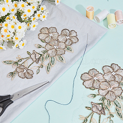 2Pcs Flower Clothing Patches&nbsp;DIY-GF0012-86A