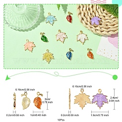 10Pcs 10 Styles Zinc Alloy Pendants&nbsp;ENAM-YW0004-32